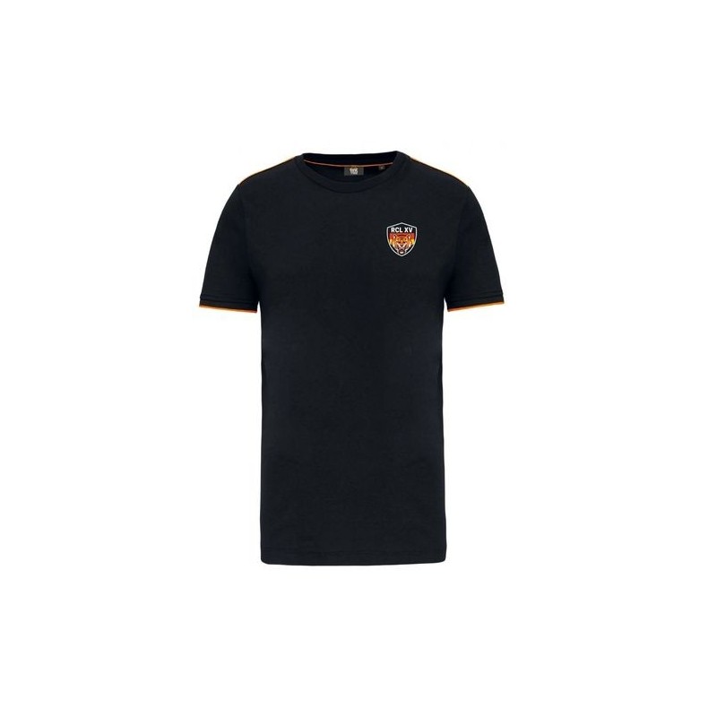 Tshirt Bicolore - Noir/Orange