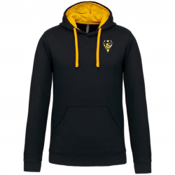 Sweat Bicolor Femme - Noir/Jaune