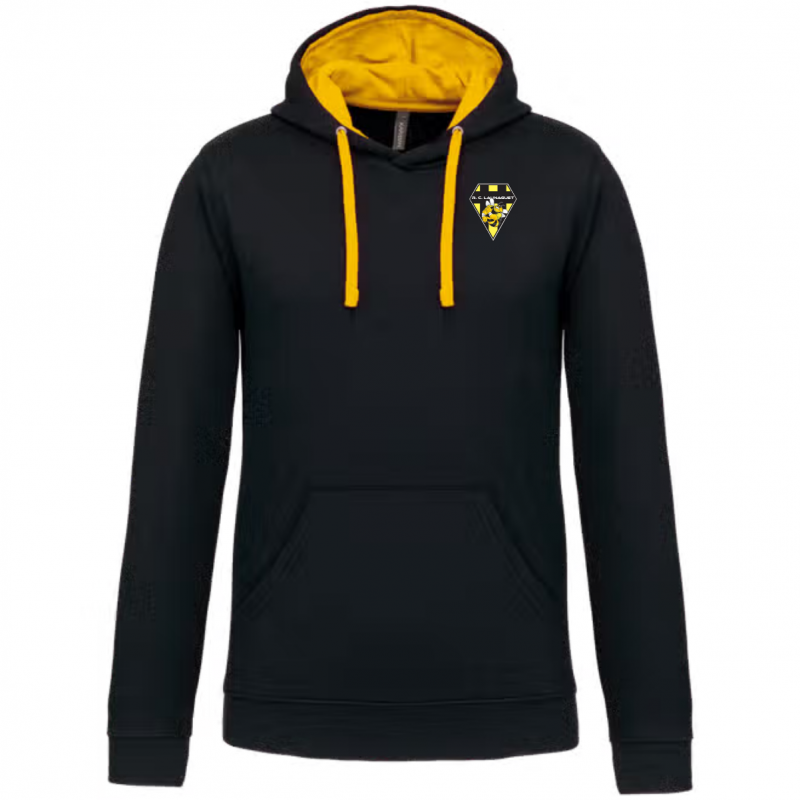 Sweat Bicolore Enfant - Noir/Jaune