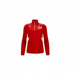 Sweat 1/4 Zip Piave - Rouge