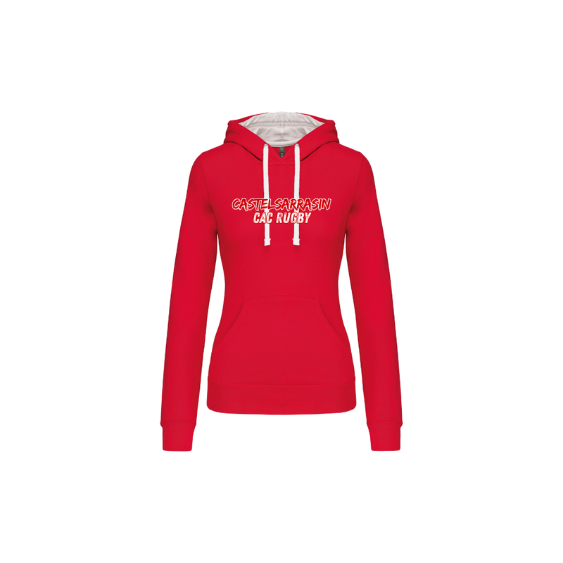 Sweat à capuche Authentic CAC Femme - Rouge