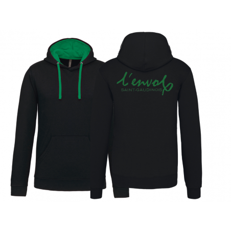 Sweat Classic Envol - Noir/Vert