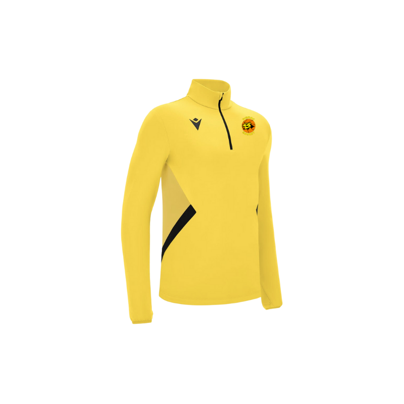 Veste 1/4 de zip - Jaune