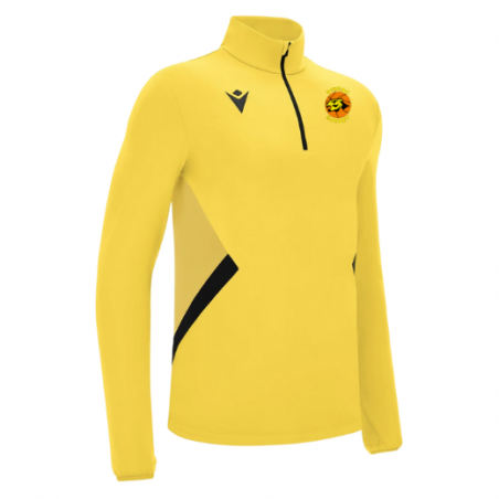 Veste 1/4 de zip - Jaune