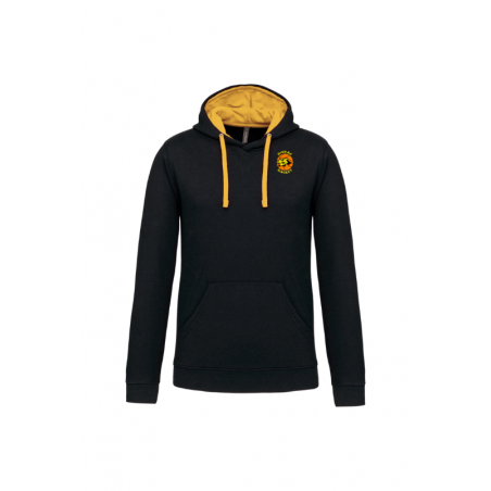 Sweat a capuche Homme - Noir jaune
