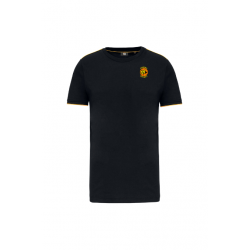 Tshirt coton - Noir Jaune