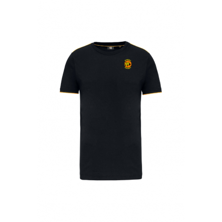 Tshirt coton - Noir Jaune