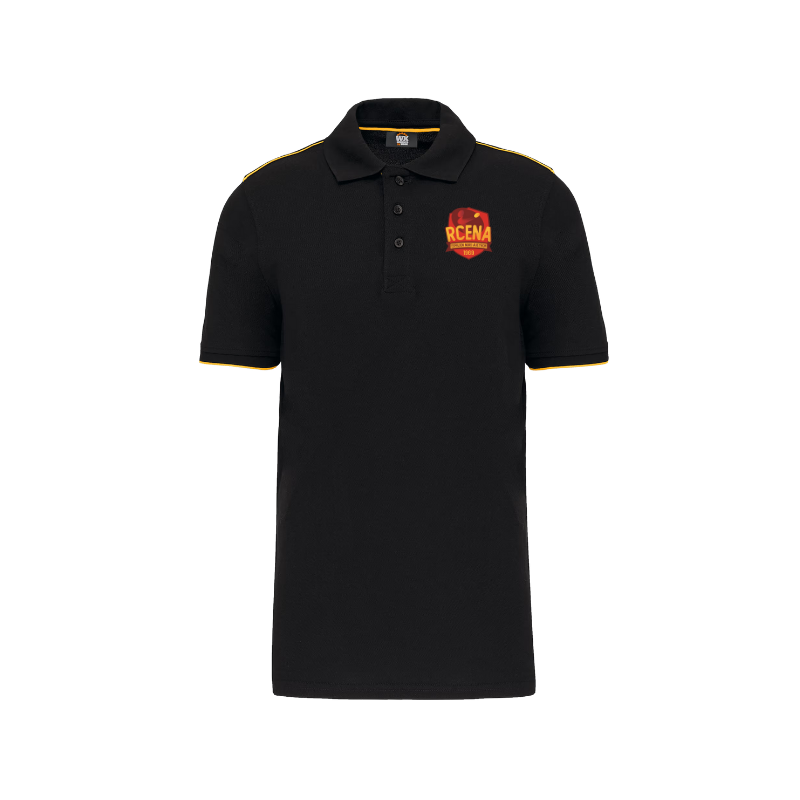 Polo Liseré Jaune Femme
