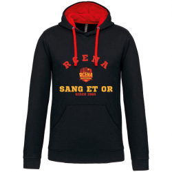 Sweat Authentic Adulte - Noir/Rouge