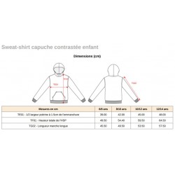 Sweat Bicolore Enfant - Noir/Jaune